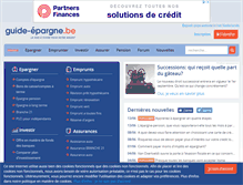 Tablet Screenshot of guide-epargne.be